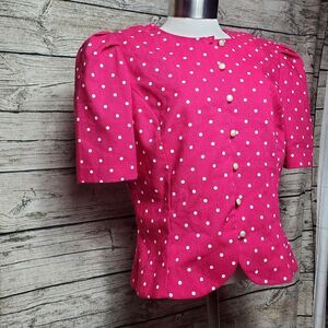 Vintage Stuart Alan Petites Pink Top Size 12